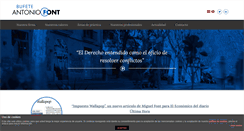 Desktop Screenshot of bufeteantoniofont.com